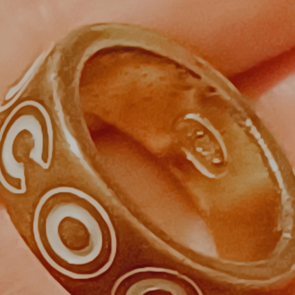 $800 Authentic CHANEL Ring Gold COCO Japan Size US 5,5 6 Made in France EUC rare - Picture 6 of 13
